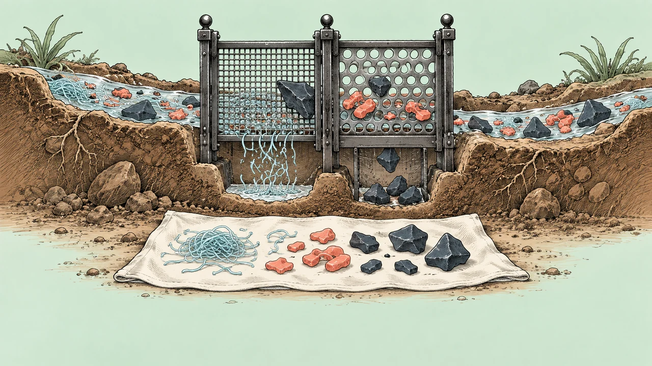 Different gates recover different parts of the same particle mixture.