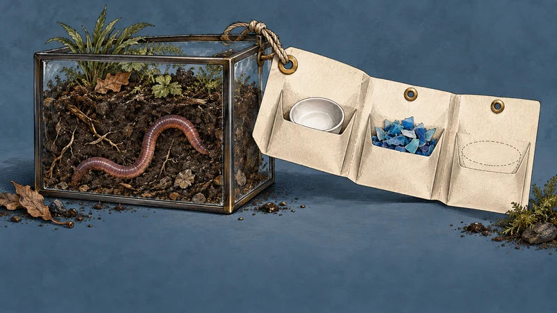 A soil-fauna sample's tag unfolds into the quality-control records behind its exposure measurement.